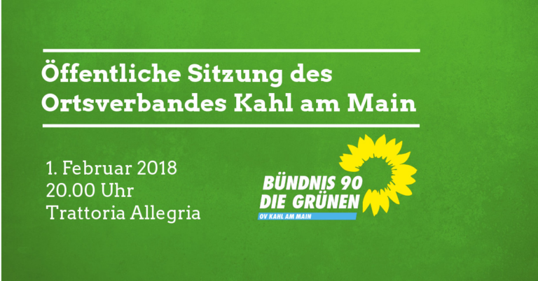 Einladung zum öffentlichen Treffen 1.02.2018