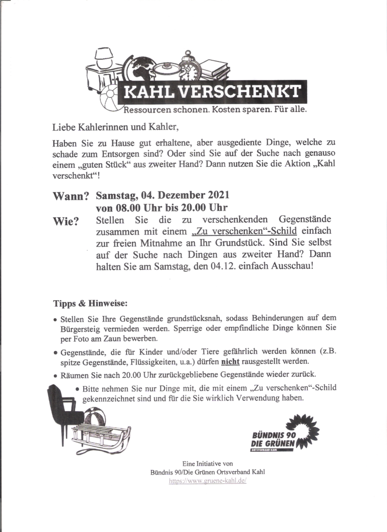 Kahl verschenkt 4.12.2021