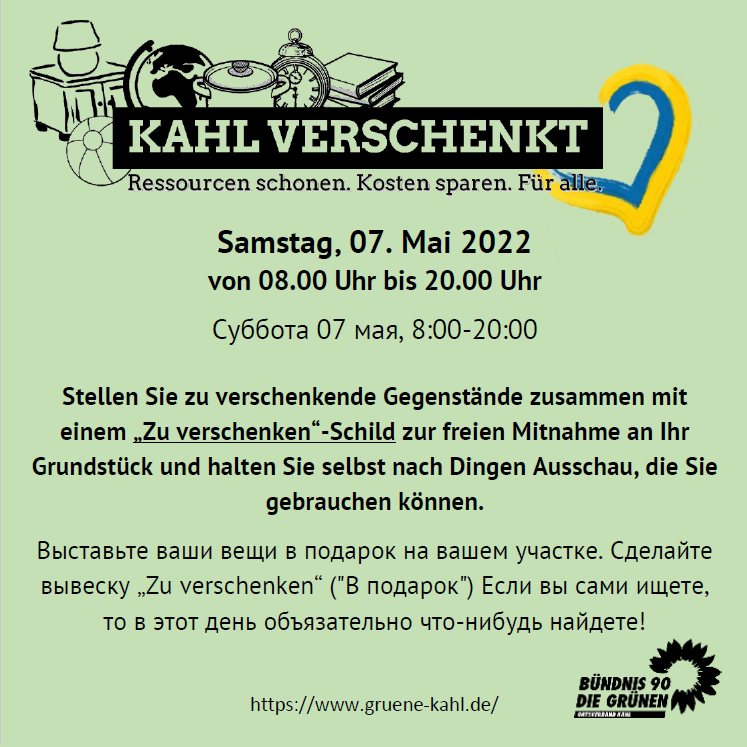 Kahl verschenkt 07.05.2022