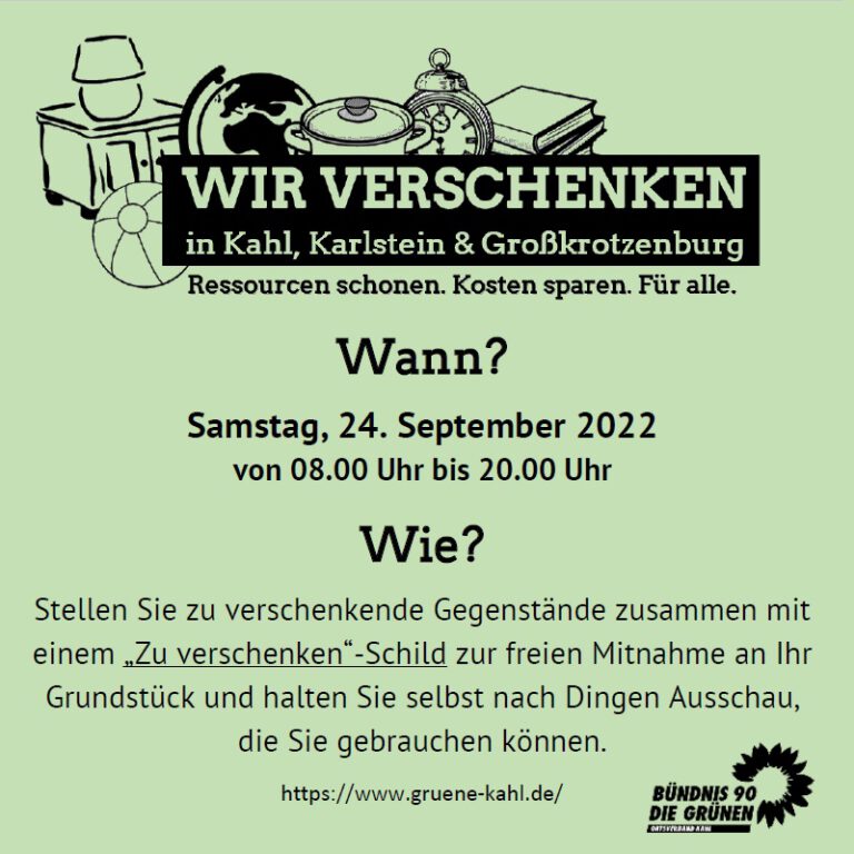 Kahl verschenkt am 24.09.2022