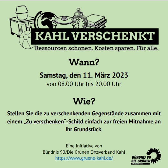 Kahl verschenkt 11.03.2023