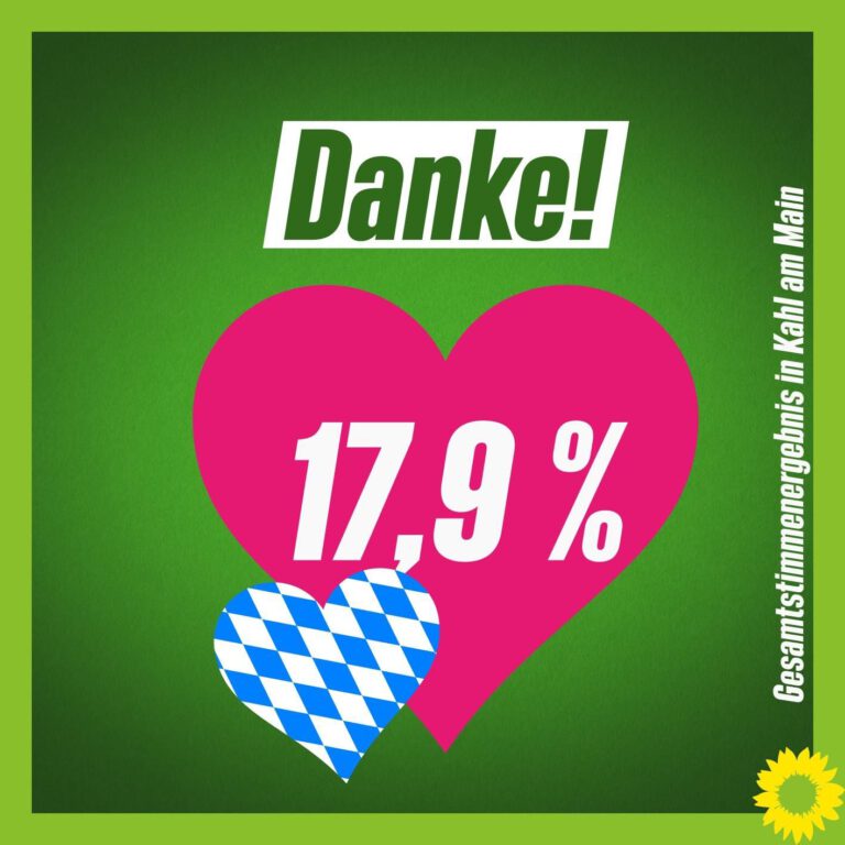 Danke für 17,9 % Gesamtergebnis in Kahl