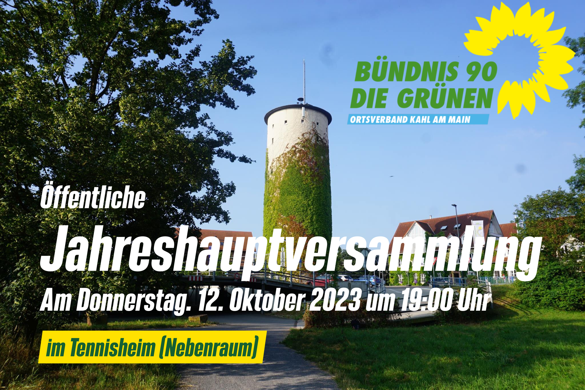 Jahresahuprversammlun am 12.10.2023 um 19:00 Uhr im Tennisheim