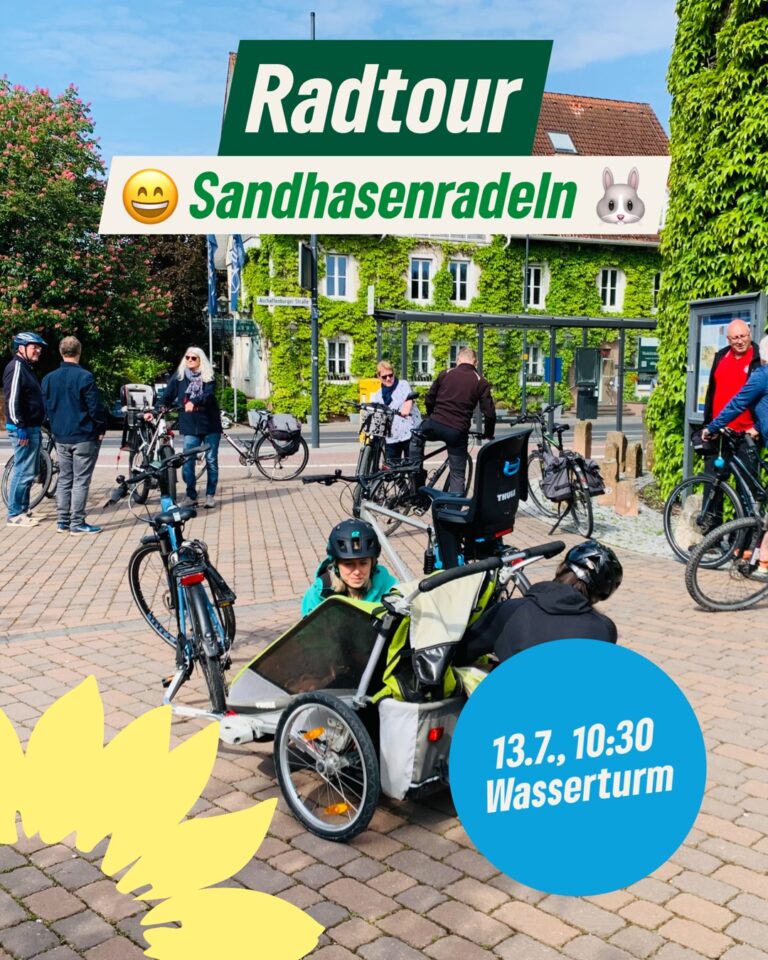 Radtour – Sandhasenradeln am 13. Juli 