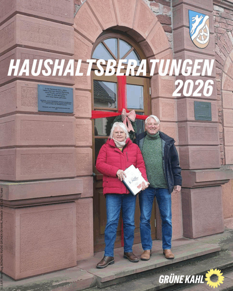 Haushaltsberatungen 2026: Die Kahler GRÜNEN setzen auf Klimaschutz, Wohnraum und Lebensqualität