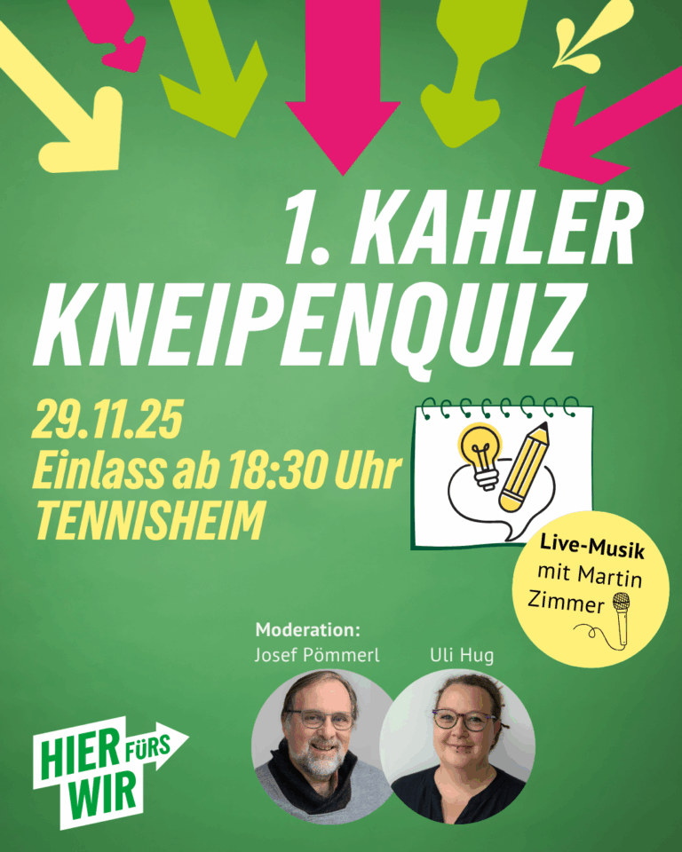 1. Kahler Kneipenquiz am 29. November