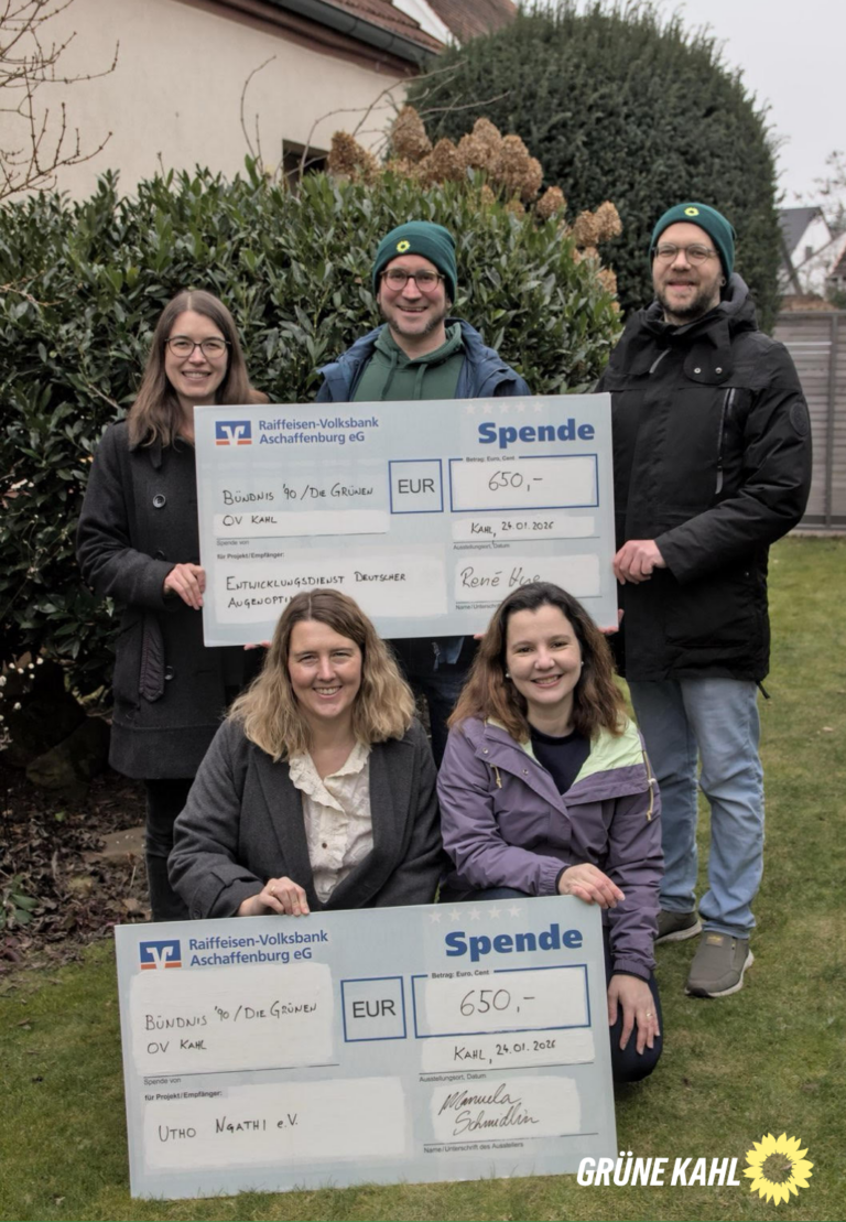 Kahler Dorfweihnacht: Grüner Ortsverband spendet Erlöse an zwei internationale Hilfsorganisationen
