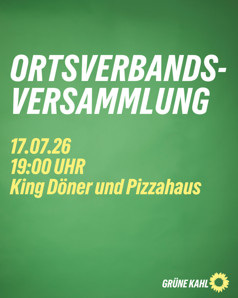 Öffentliche Ortsverbandsversammlung am 17. Juli